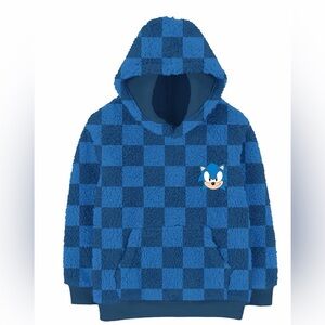 Sonic the Hedgehog, Boys' & Big Boys' Hooded Woobie, Sonic Toon Head, Sizes XS